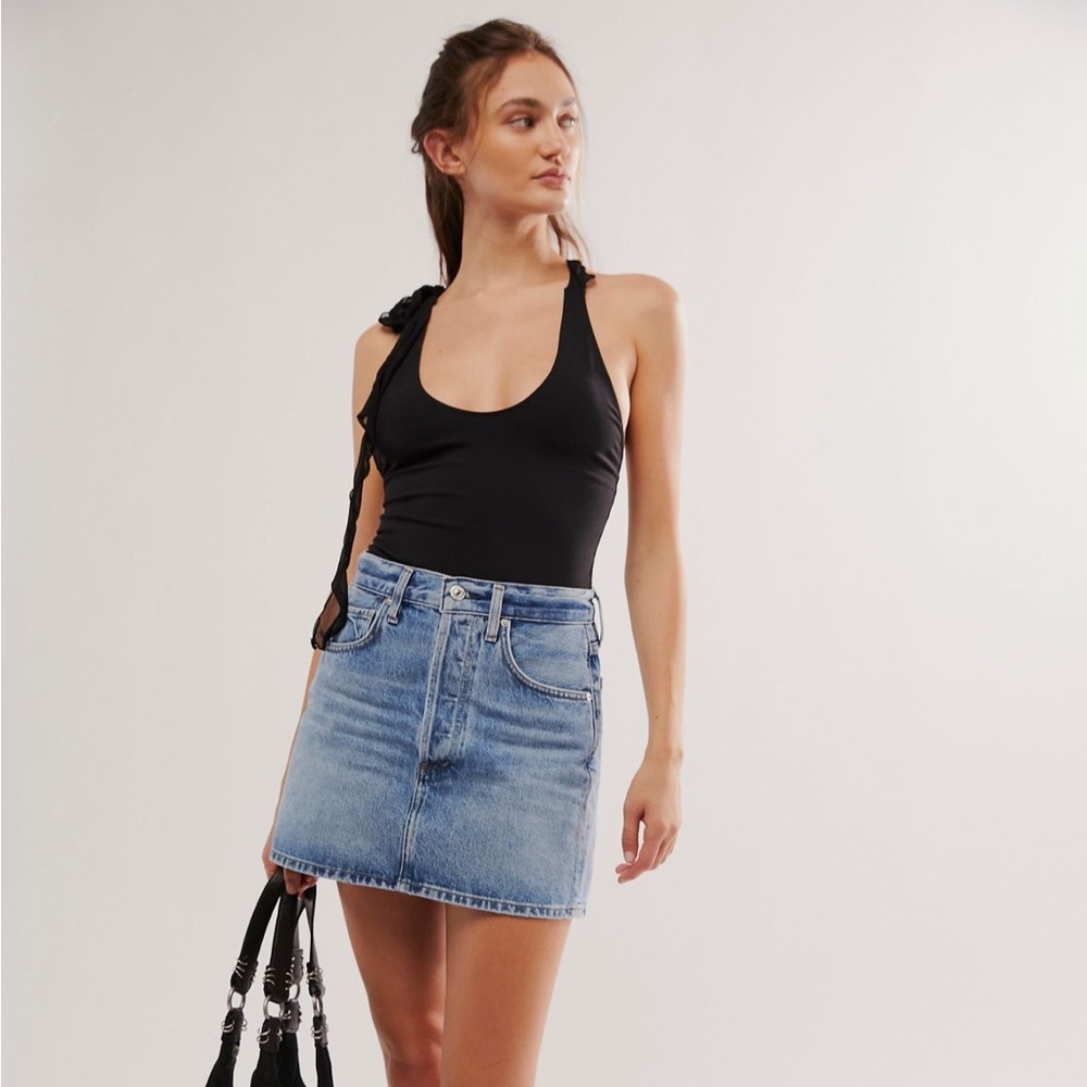 Citizens Of Humanity Blue Denim Skirt